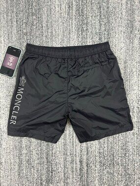Moncler Black Swim Trunks